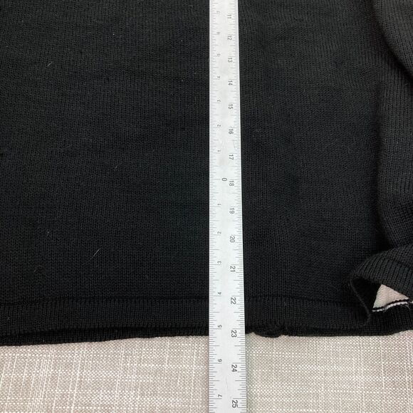 Fashion Ave Knits Embroidered Christmas Cardigan Sweater Vest Small (4/6) Black - Picture 6 of 6